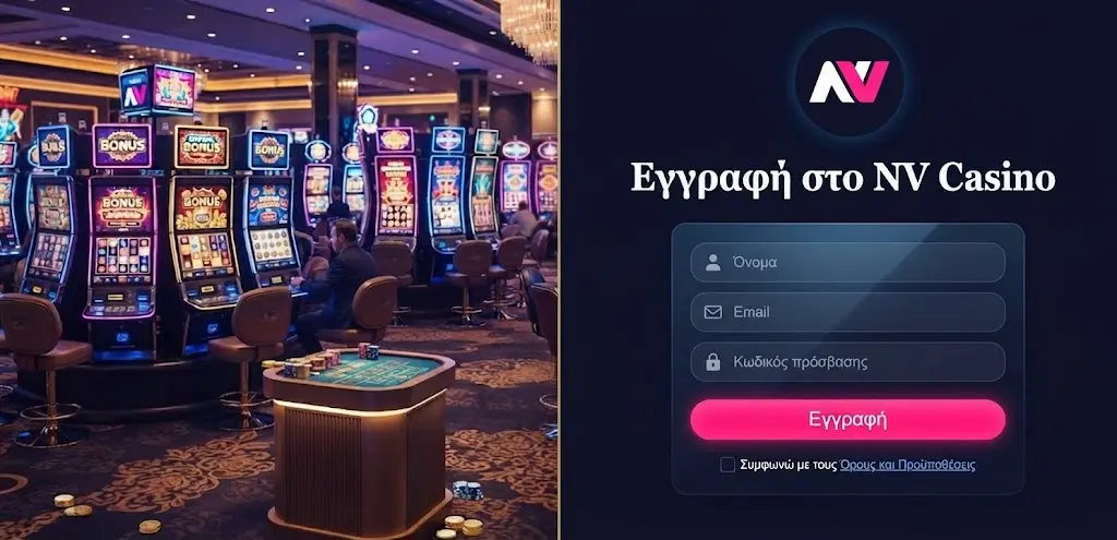 Εγγραφή στο NV Casino — δημιουργία λογαριασμού στο nv casino ελλαδα